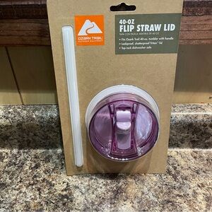 Ozark Trail 40-Oz Flip Straw Lid - purple brand new